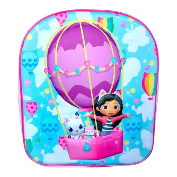 Ghiozdan copii, 30x26x10 cm, multicolor, bretele ajustabile, Gabby s Dollhouse Engros