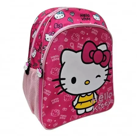 Ghiozdan copii, 40x30x11 cm, cu doua compartimente, multicolor, bretele intarite si ajustabile, My Style, Hello Kitty Engros