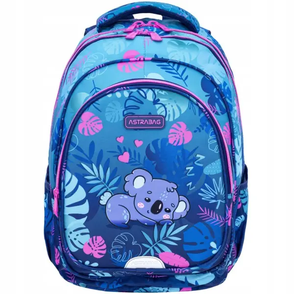 Ghiozdan cu 3 compartimente, AstraBag, Koala