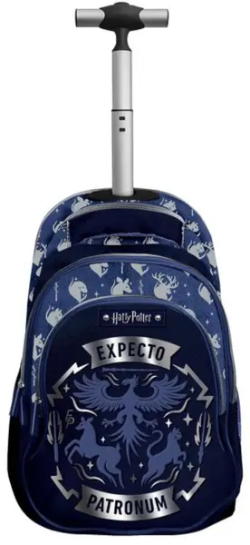 Ghiozdan cu roți Graffiti Harry Potter - Expecto Patronum