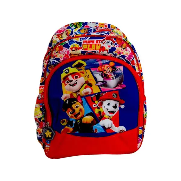 Ghiozdan ergonomic, cu doua compartimente si doua buzunare laterale, 40x30x15 cm, bretele ajustabile si intarite, multicolor, All Mighty, Paw Patrol Engros