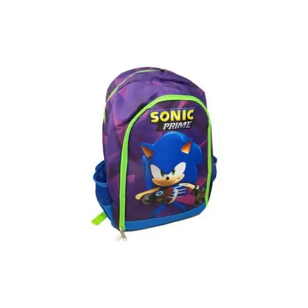 Ghiozdan ergonomic, cu doua compartimente si doua buzunare laterale, 40x30x15 cm, bretele ajustabile si intarite, multicolor, Sonic Engros