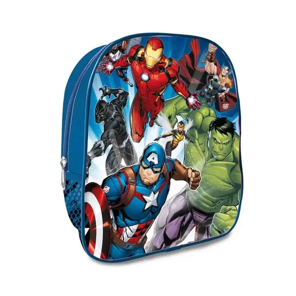 Ghiozdan gradinita, 26x22x10 cm, bretele ajustabile si intarite, multicolor, Avengers Engros