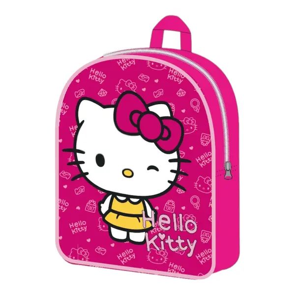 Ghiozdan gradinita, 30x26x10 cm, bretele ajustabile si intarite, multicolor, Hello Kitty Engros