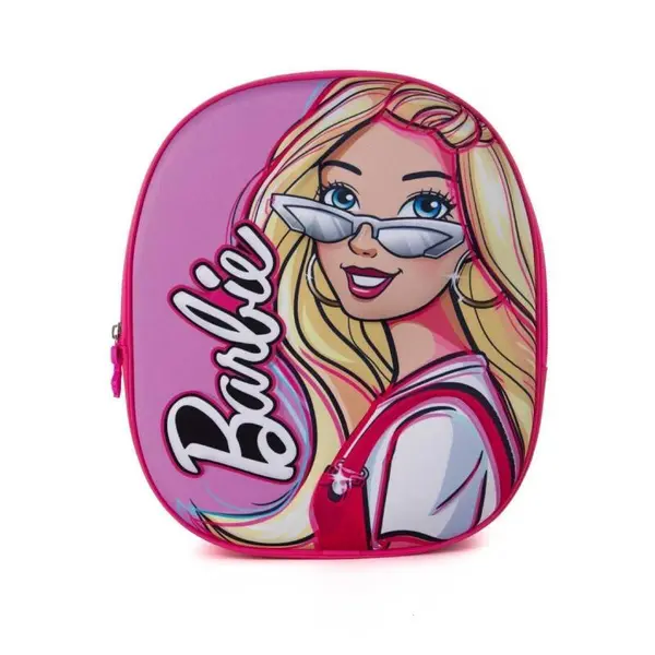Ghiozdan gradinita 3D, 30x10x25 cm, bretele ajustabile si intarite, multicolor, Barbie Engros