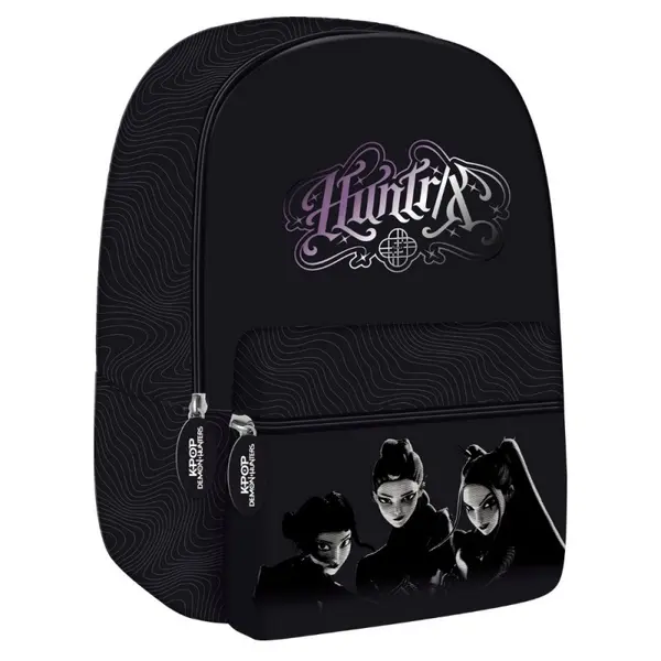Ghiozdan gradinita St. Majewski KPOP Demon Hunters, 1 compartiment,negru, 28x22x13 cm
