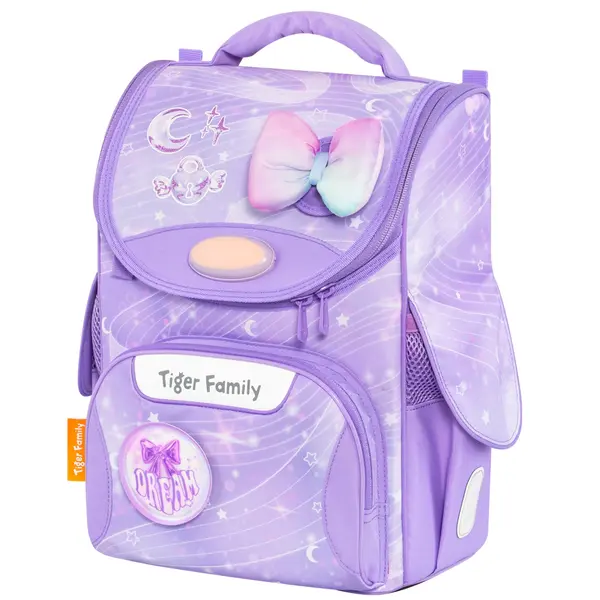Ghiozdan Nature Quest Pro, 35x31x19cm, Purple Dreams, Go Green, Tiger Family