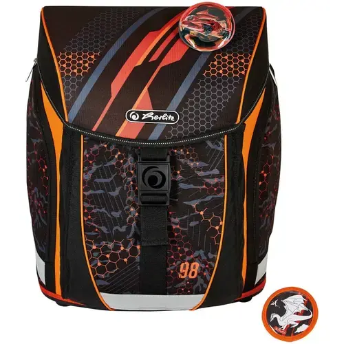Ghiozdan neechipat Herlitz FiloLight motiv Speed, dimensiune 38 x 32 x 22 cm