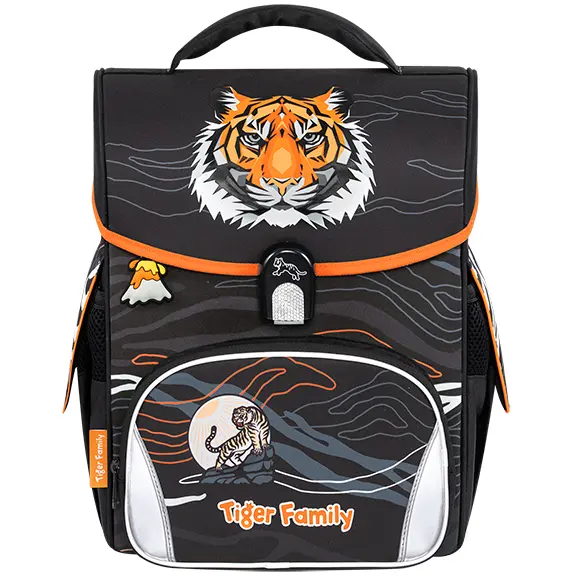 Ghiozdan neechipat jolly, 35x31x19 cm, Tiger first roar, Tiger Family