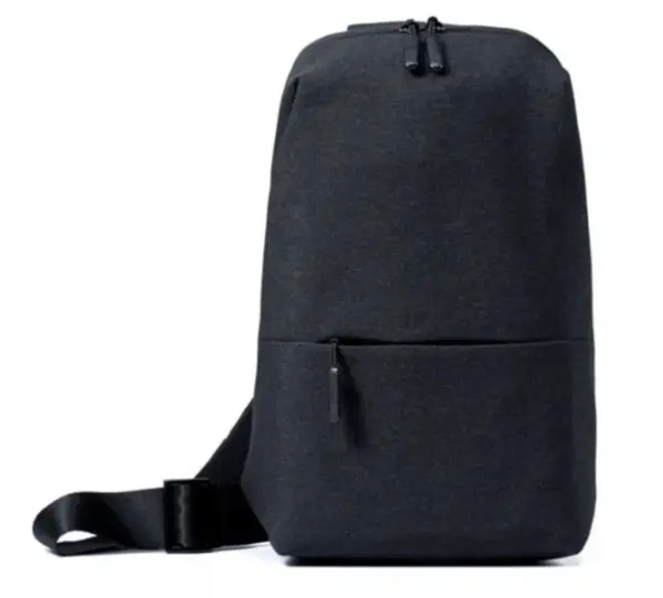 Ghiozdan pe umar (Rucsac) Multifunctional iSEN Urban Bag 2, Negru, Capacitate 4 litri 10Kg, Rezistent la apa si la uzura, Catarama ajustabila, Buzunar frontal