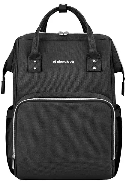 Ghiozdan pentru cărucior KikkaBoo - Siena, Black & Silver