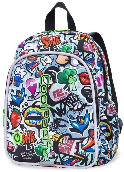 Ghiozdan pentru copii cu LED-uri luminoase Cool Pack Bobby – Graffiti