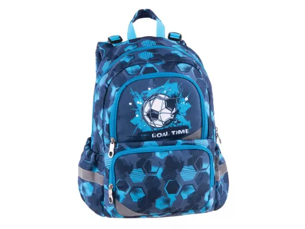Ghiozdan Pulse Anatomic model Fotbal, albastru,41x28x20 cm