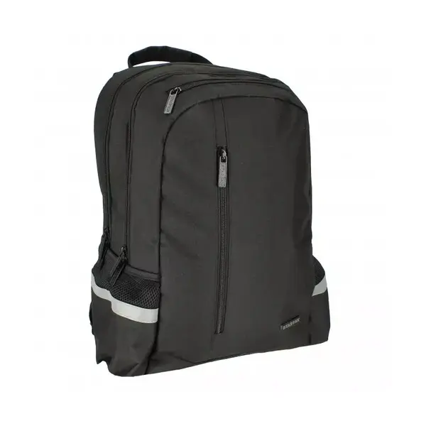 Ghiozdan scoala cu 2 compartimente,poliester,negru,45 cm