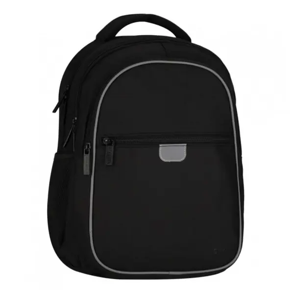 Ghiozdan scoala pentru copii Starpak Black, 3 compartimente, 40x29x20 cm