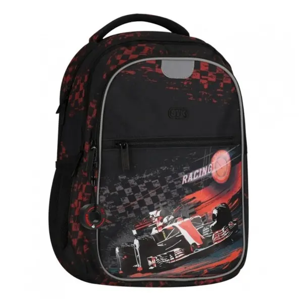Ghiozdan scoala pentru copii Starpak Racing, 2 compartimente, 40x29x20 cm