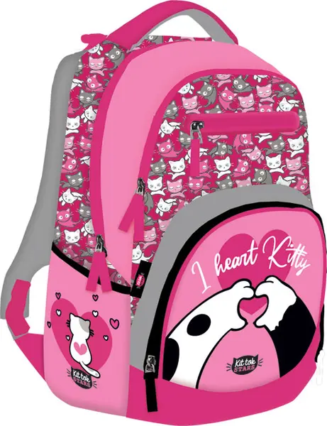 Ghiozdan școalăr Lizzy Card KitTok Heart Kitty - Active +