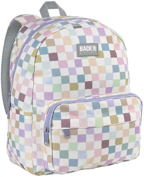 Ghiozdan școlar BackUp 8 C - Pastel Checkered