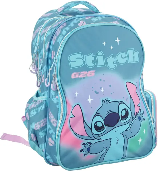 Ghiozdan școlar GIM Stitch - 626, cu 2 compartimente