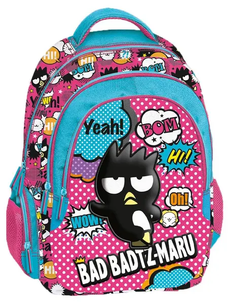 Ghiozdan scolar Graffiti Bad Badtz-Maru - cu 3 compartimente