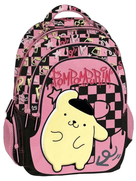 Ghiozdan școlar Graffiti Pompompurin - cu 3 compartimente