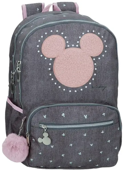 Ghiozdan școlar Joumma - Mickey Studs, cu 2 compartimente