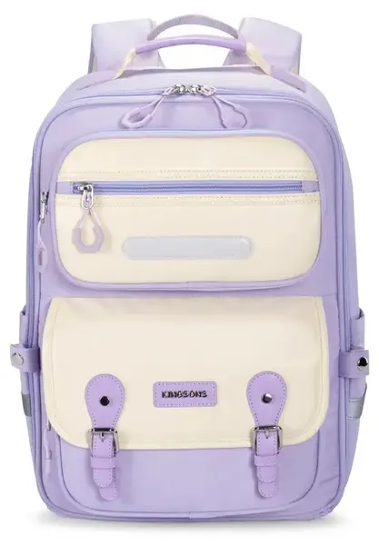 Ghiozdan școlar Kingsons Safeback Junior - Violet, 17 l