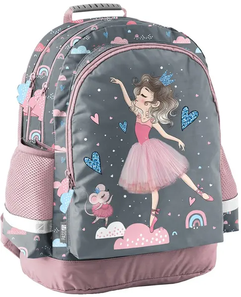 Ghiozdan școlar Paso Ballerina - Cu 3 compartimente