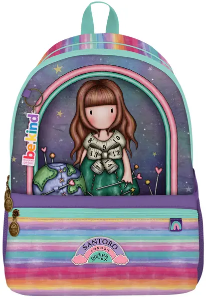 Ghiozdan școlar Santoro Gorjuss - Be Kind To Our Planet, 1 compartiment