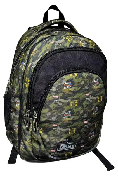 Ghiozdan școlar SchoolZone 2 in 1 - Camouflage