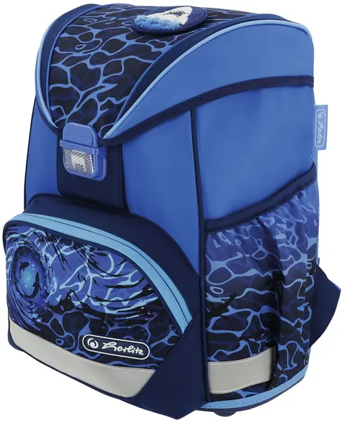 Ghiozdan școlar școalăr Herlitz UltraLight - Blue Shark