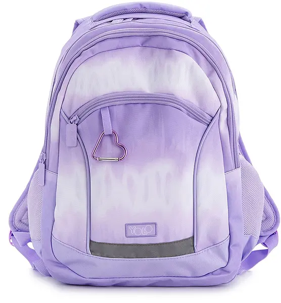 Ghiozdan școlar YOLO Tie Dye - Purple, 2 in 1