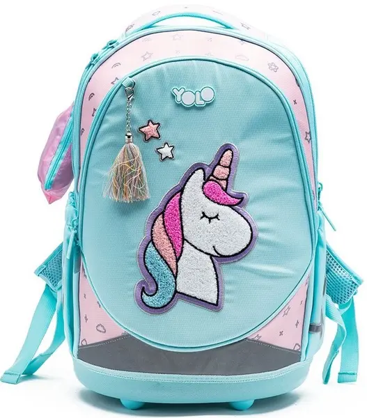 Ghiozdan școlar YOLO Unicorn - 3 compartimente