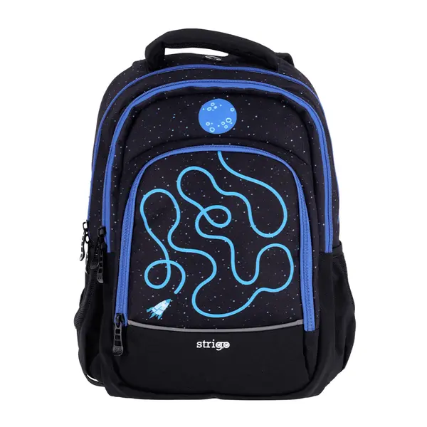 Ghiozdan Strigo Misty+ Black Cosmos, 24L, 39 27 18 cm