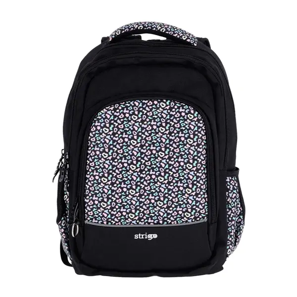 Ghiozdan Strigo Misty+ Black Pastel, 24L, 39 27 18 cm