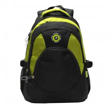 Ghiozdan UNI, 46x32x18 cm, negru/verde deschis, Ecada