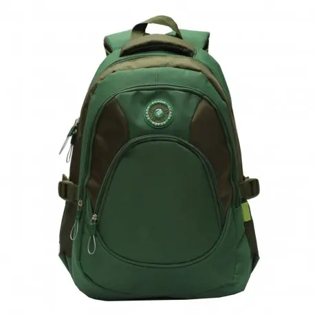 Ghiozdan UNI, 46x32x18 cm, verde/negru, Ecada