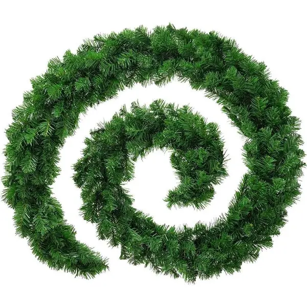 Ghirlanda decorativa luxury pine din crengi de brad artificial, lungime 5.4 m, ace 3d, decor craciun