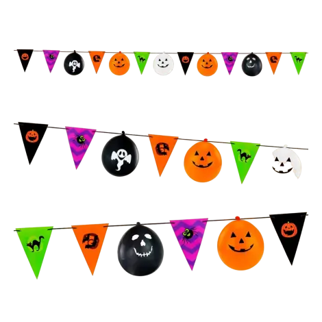 Ghirlanda halloween stegulete si baloane