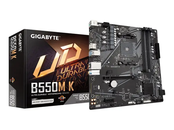 GIGABYTE B550M K - AM4, DDR4, PCIe 4.0, HDMI DP, mATX