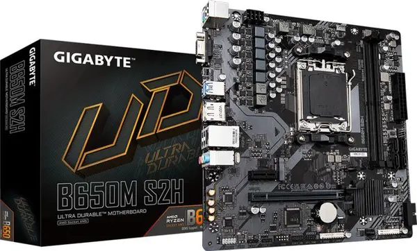 Gigabyte B650M S2H - AM5, DDR5, mATX, HDMI DP D SUB, PCIe 4.0, USB 3.2
