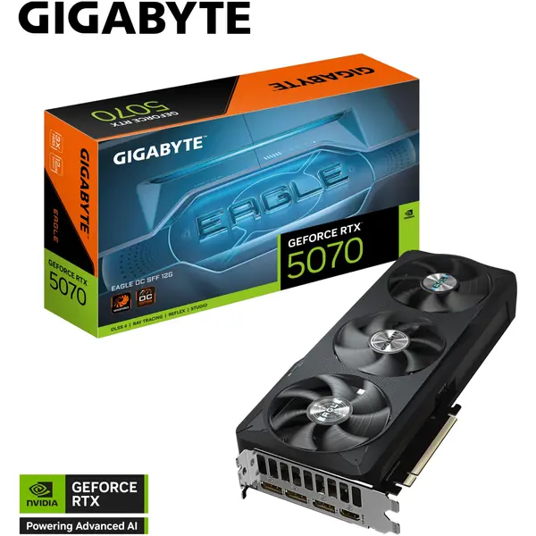 GIGABYTE GeForce RTX 5070 EAGLE OC SFF 12GB GDDR7 - Placa Video