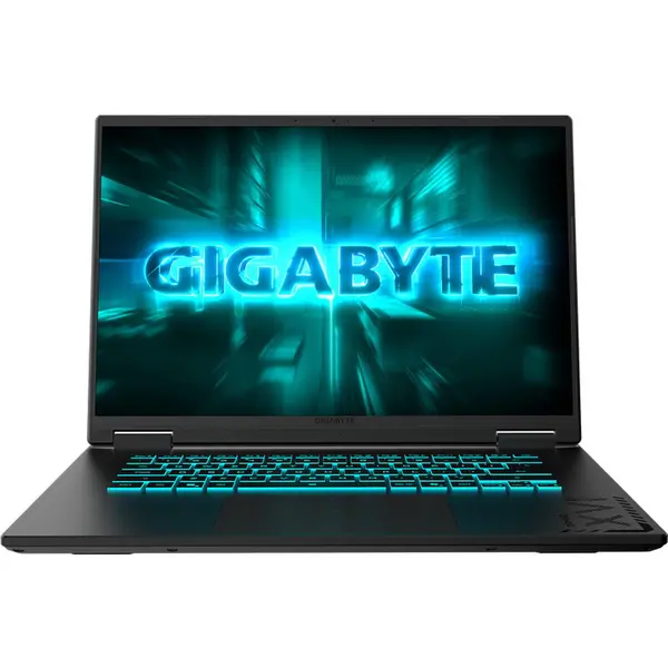Gigabyte Laptop Gaming Gigabyte A16 3VH, 16 inch, WUXGA 165Hz, Procesor AMD Ryzen 7 260 (16M Cache, pana la 5.10 GHz), 16GB DDR5, 512GB SSD, nVidia GeForce RTX 5060 8GB, No OS, Negru