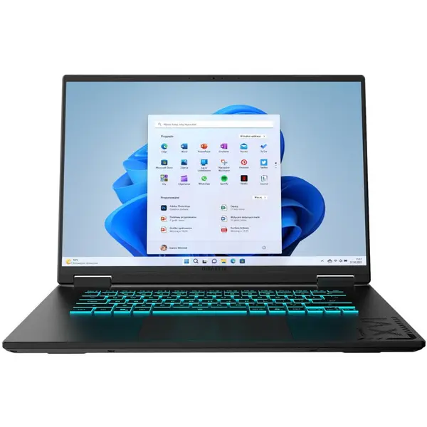 Gigabyte Laptop gaming Gigabyte A16, AMD Ryzen 7 260, 16, 165Hz, 32GB RAM, 1TB, Windows 11 Home, RTX 5060, Negru