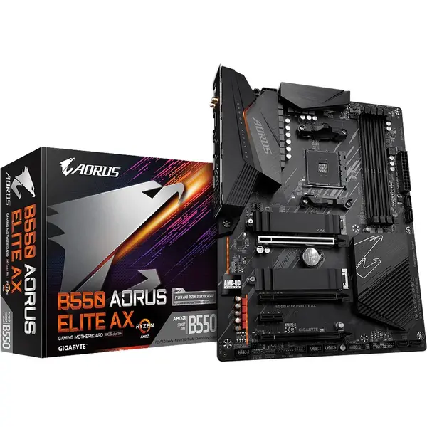 Gigabyte Placa de baza Gigabyte B550 AORUS ELITE AX, Socket AM4