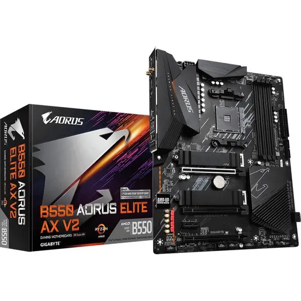 Gigabyte Placa de baza GIGABYTE B550 AORUS ELITE AX V2