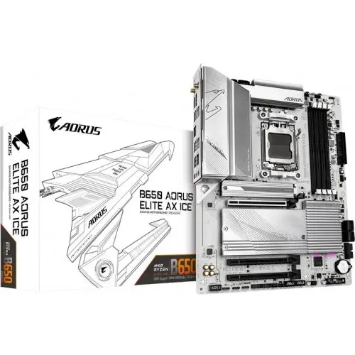 Gigabyte Placa de baza Gigabyte B650 A ELITE AX ICE, AMD B650, Socket AM5, ATX