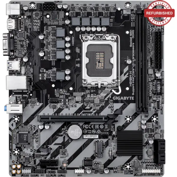 Gigabyte Placa de baza Gigabyte H810M H, LGA 1851, DDR5, mATX, PCIe 4.0, )