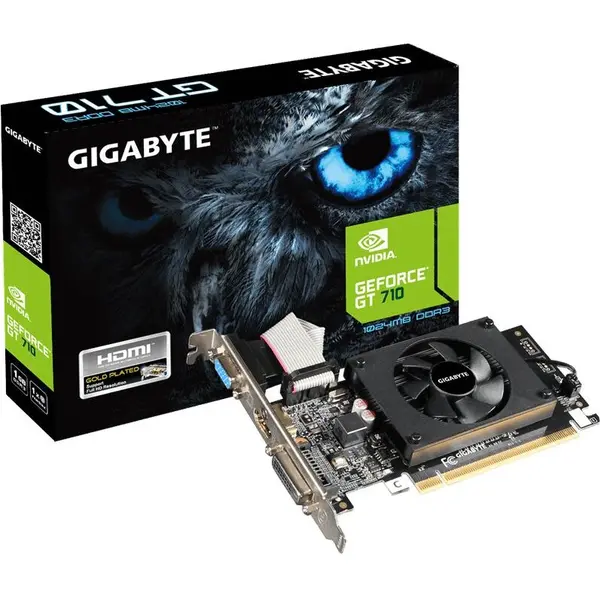 Gigabyte Placa video GIGABYTE GeForce® GT 710, 2GB DDR3, 64-bit