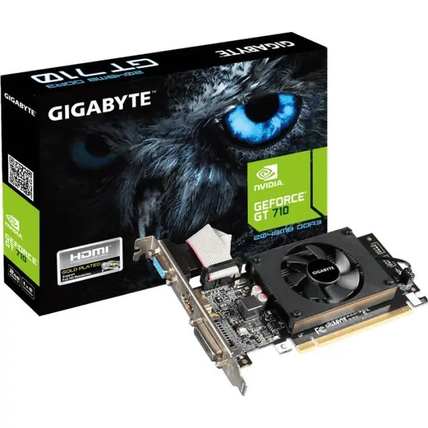 Gigabyte Placa video Gigabyte nVidia GeForce GT 710 2GB DDR3 64bit Low Profile HDMI